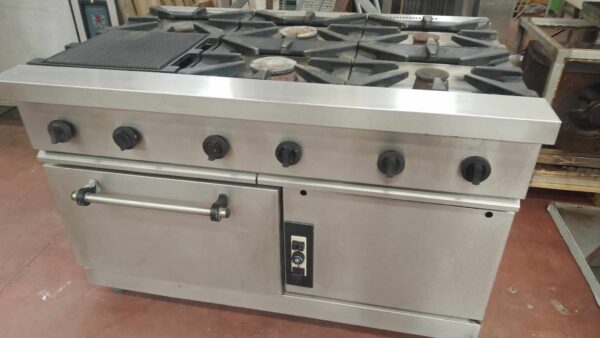 CUCINA GAS 6 FUOCHI CON FORNO - immagine 2