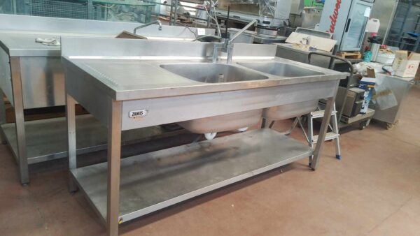 LAVANDINO INOX DOPPIA VASCA
